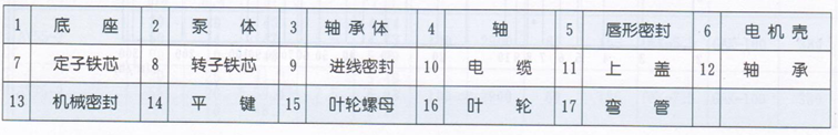 大东海泵业潜水排污泵结构图2