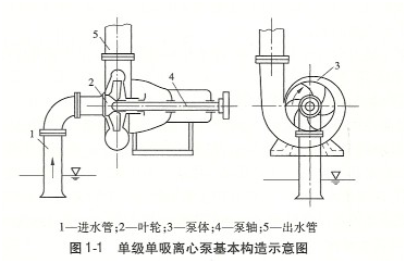 大东海泵业单级离心泵构造示意图