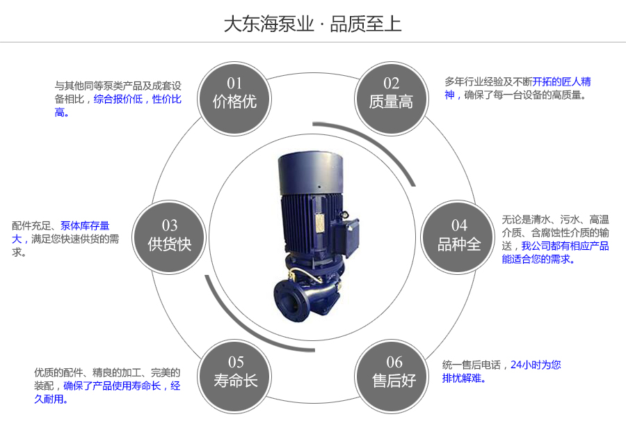 大东海泵业机封冲洗管道泵质量保证图