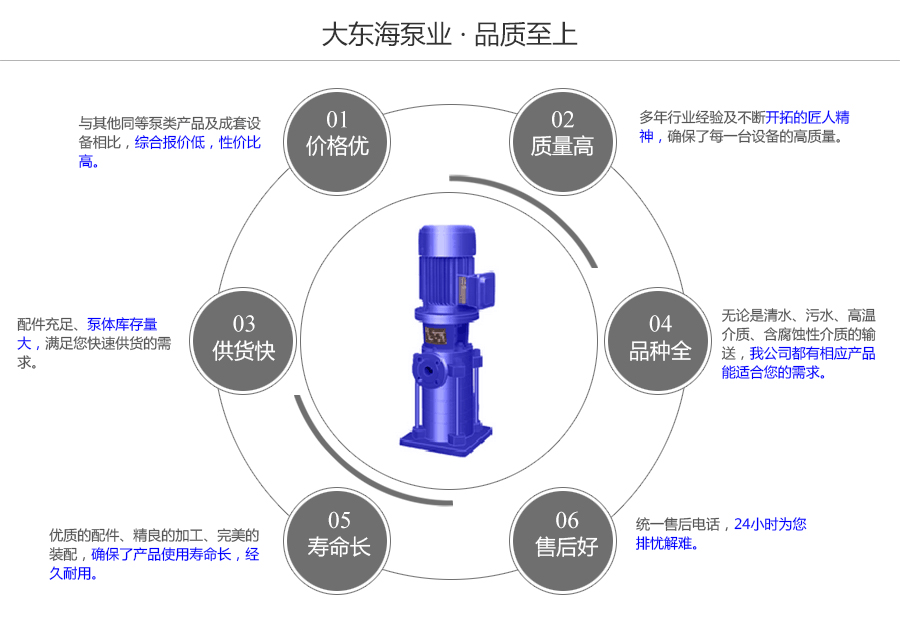 大东海泵业DL立式多级泵质量保证图