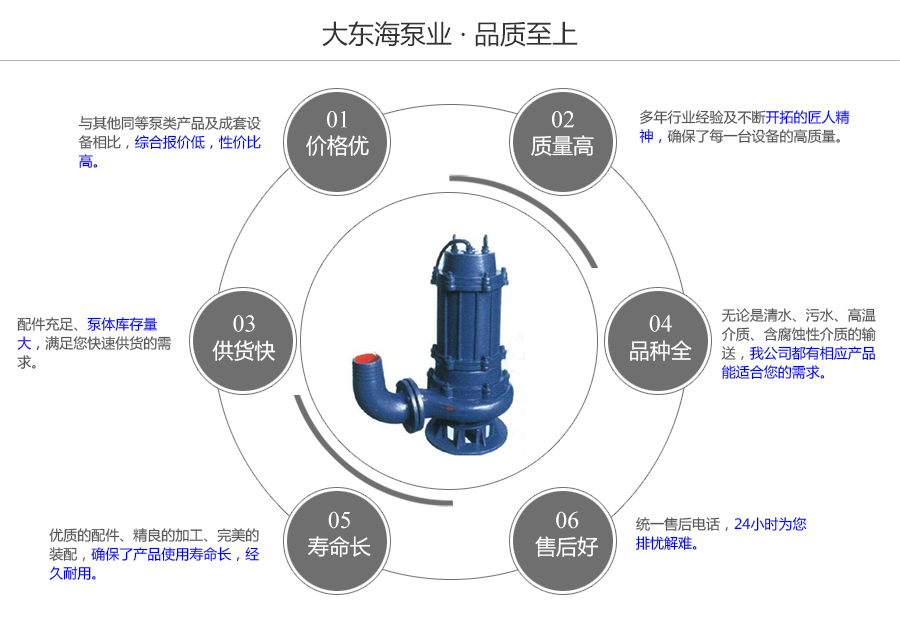 大东海泵业潜污泵质量保证图