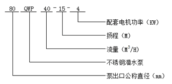 大东海泵业不锈钢潜水泵型号意义