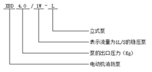 消防稳压泵型号意义